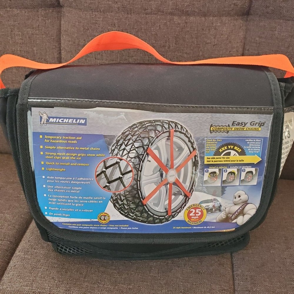 MICHELIN EASY GRIP Composite Snow Chains L13 one Pair Quick Easy to Install NEW